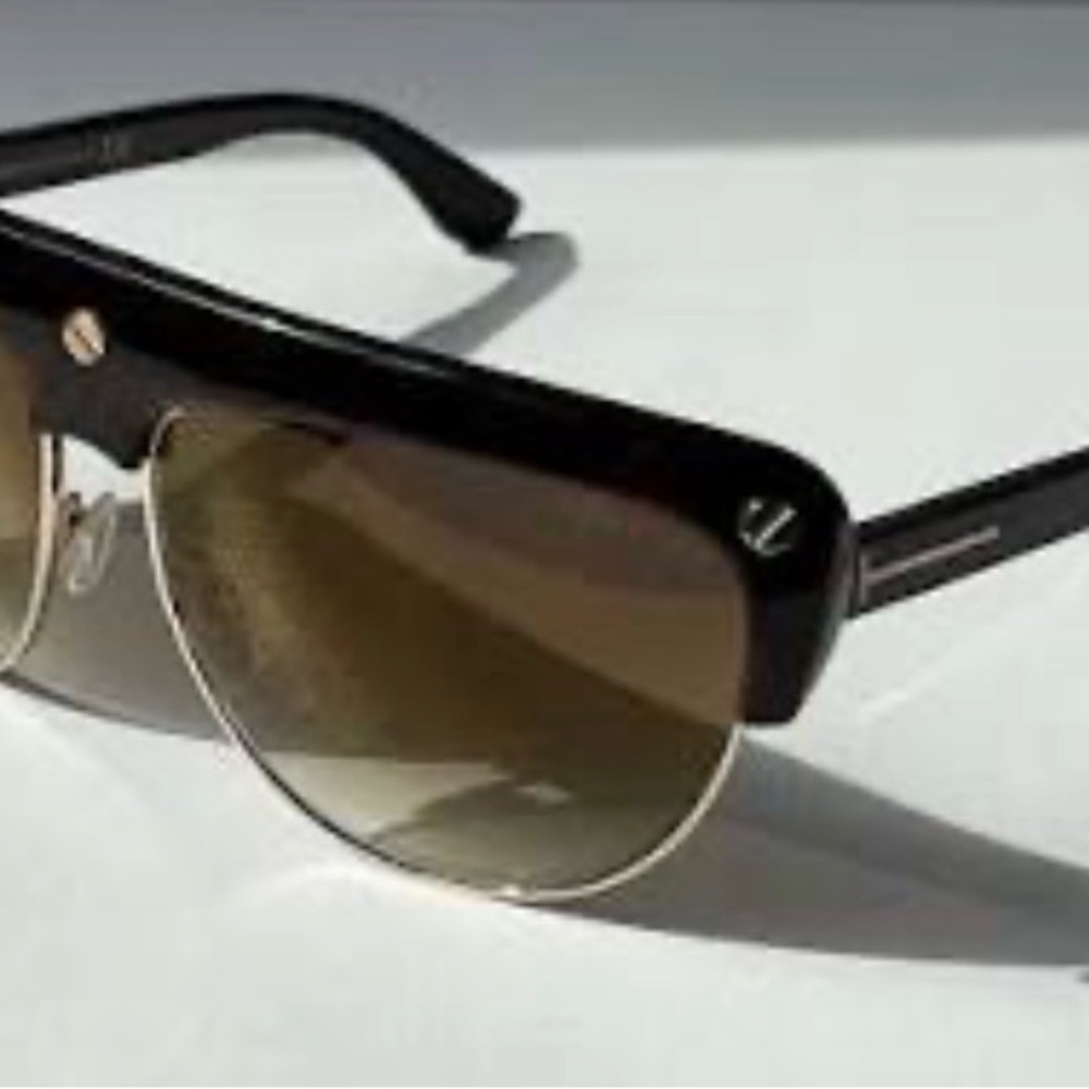 Tom Ford FT0318 52G Liane Flat Top Sunglasses – Havana Brown ✨ - Picture 2 of 12